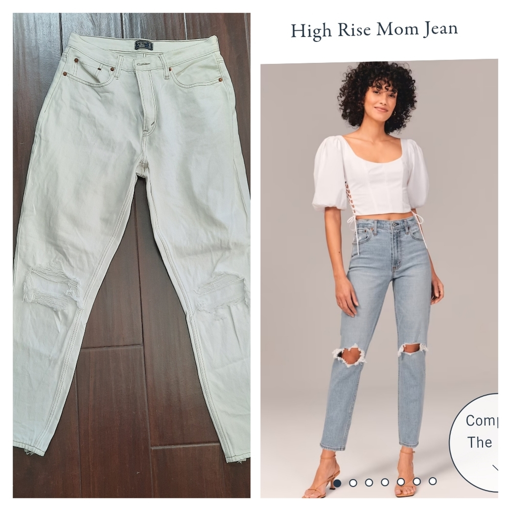 Abercrombie & Fitch High Rise Mom Jean